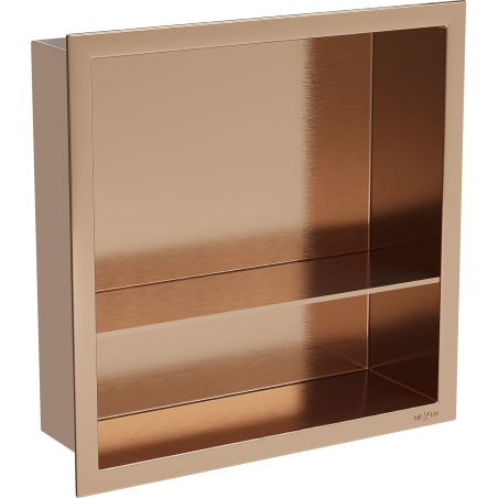 Mexen X-Wall-R nišas plaukts ar atloku un plauktu 30 x 30 cm, pulēts varš - 19C0303010S