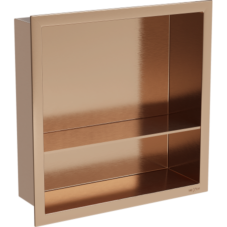 Mexen X-Wall-R Nischregal mat Rand an Regal 30 x 30 cm, gebierzene Koffer - 19C0303010S