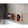 Mexen X-Wall-R prateleira embutida com flange e prateleira 30 x 30 cm, cobre escovado - 19C0303010S