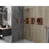Mexen X-Wall-NR mensola ad incasso senza flangia con ripiano 30 x 30 cm, rame spazzolato - 19C1303010S