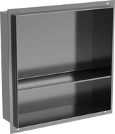 Mexen X-Wall-NR estante empotrado sin reborde con estante de 30 x 30 cm, gris pistola cepillado - 19E1303010S
