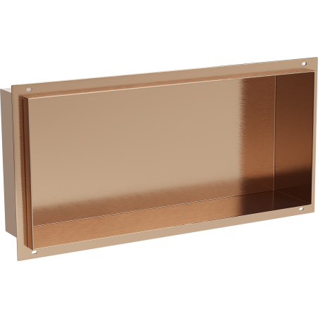 Mexen X-Wall-NR étagère encastrée sans collerette 45 x 20 cm, cuivre brossé - 19C1452010