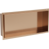 Mexen X-Wall-NR recessed shelf without flange 45 x 20 cm, brushed copper - 19C1452010