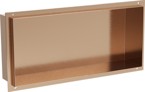 Mexen X-Wall-NR recessed shelf without flange 45 x 20 cm, brushed copper - 19C1452010