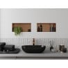 Mexen X-Wall-NR inbouwplank zonder flens 45 x 20 cm, geborsteld koper - 19C1452010