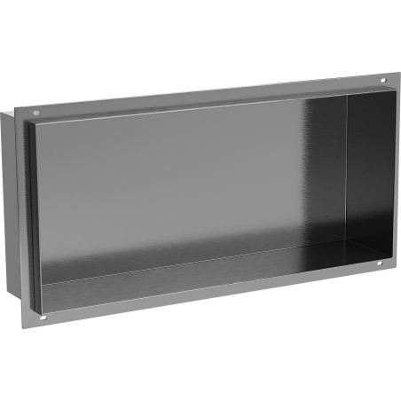 Mexen X-Wall-NR nišas plaukts bez flanges 45 x 20 cm, gun metāla pelēkais matēts - 19E1452010