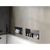 Mexen X-Wall-NR mensola da incasso senza flangia 45 x 20 cm, grigio canna di fucile spazzolato - 19E1452010