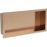 Mexen X-Wall-R recessed shelf with flange 45 x 20 cm, brushed copper - 19C0452010