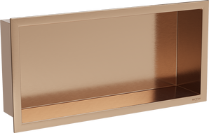 Mexen X-Wall-R recessed shelf with flange 45 x 20 cm, brushed copper - 19C0452010