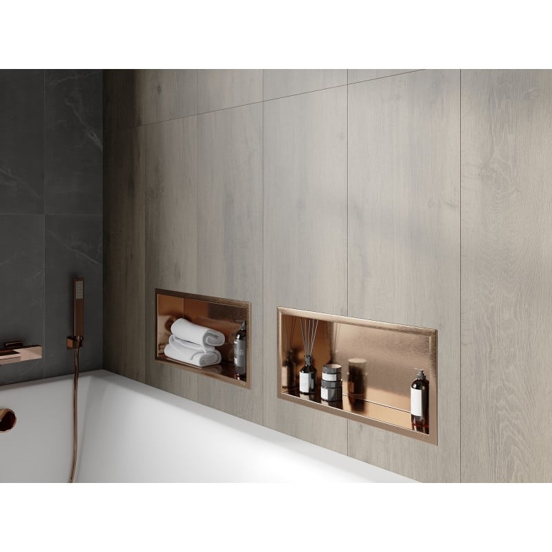 Mexen X-Wall-R nišas plaukts ar atloku 45 x 20 cm, sukas vara - 19C0452010