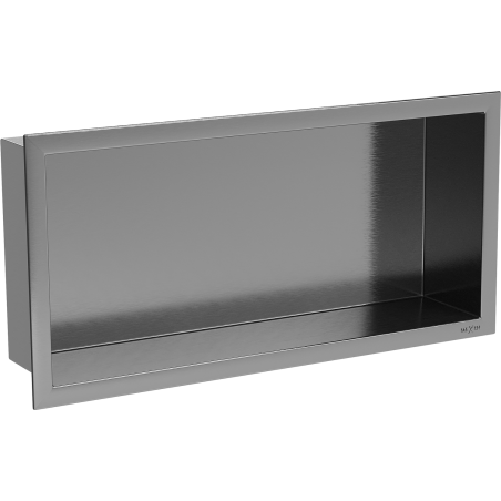 Mexen X-Wall-R nisplank met flens 45 x 20 cm, gepolijst geweergrijs - 19E0452010