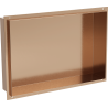Mexen X-Wall-NR Nischenregal ohne Flansch 45 x 30 cm, gebürstetes Kupfer - 19C1453010