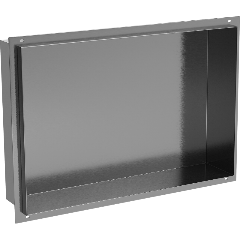 Mexen X-Wall-NR étagère encastrée sans rebord 45 x 30 cm, gris pistolet brossé - 19E1453010