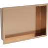 Mexen X-Wall-R estante empotrado con borde de 45 x 30 cm, cobre cepillado - 19C0453010