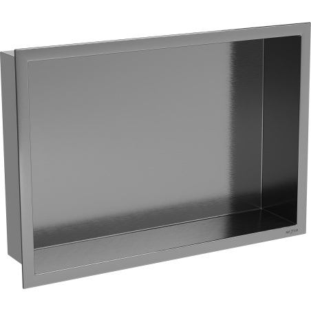Mexen X-Wall-R recessed shelf with flange 45 x 30 cm, brushed gun grey - 19E0453010