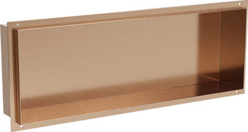 Mexen X-Wall-NR recessed shelf without flange 60 x 20 cm, brushed copper - 19C1602010