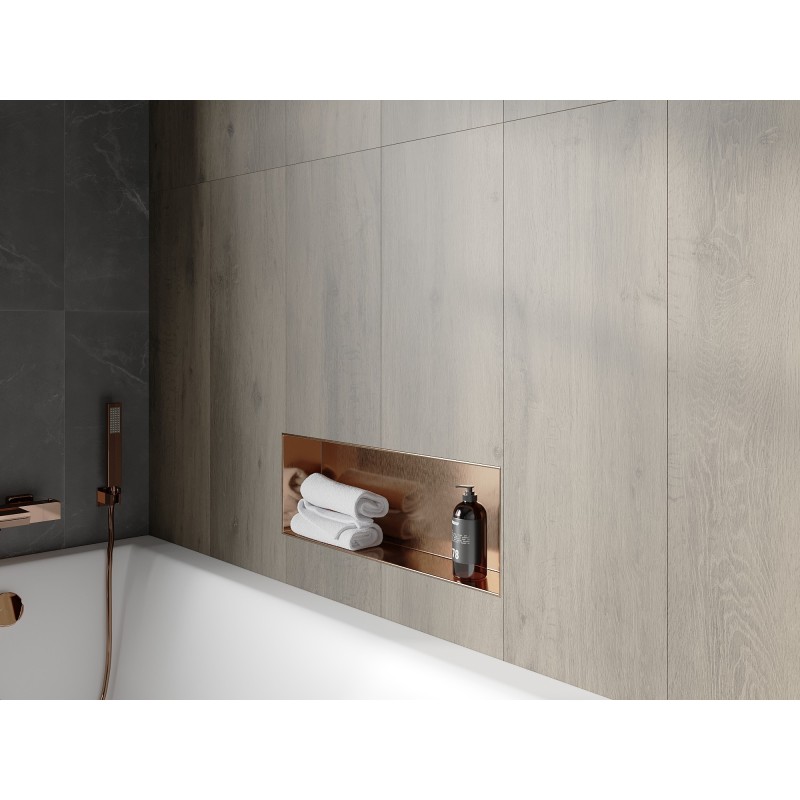 Mexen X-Wall-NR nišas plaukts bez malas 60 x 20 cm, matēts varš - 19C1602010