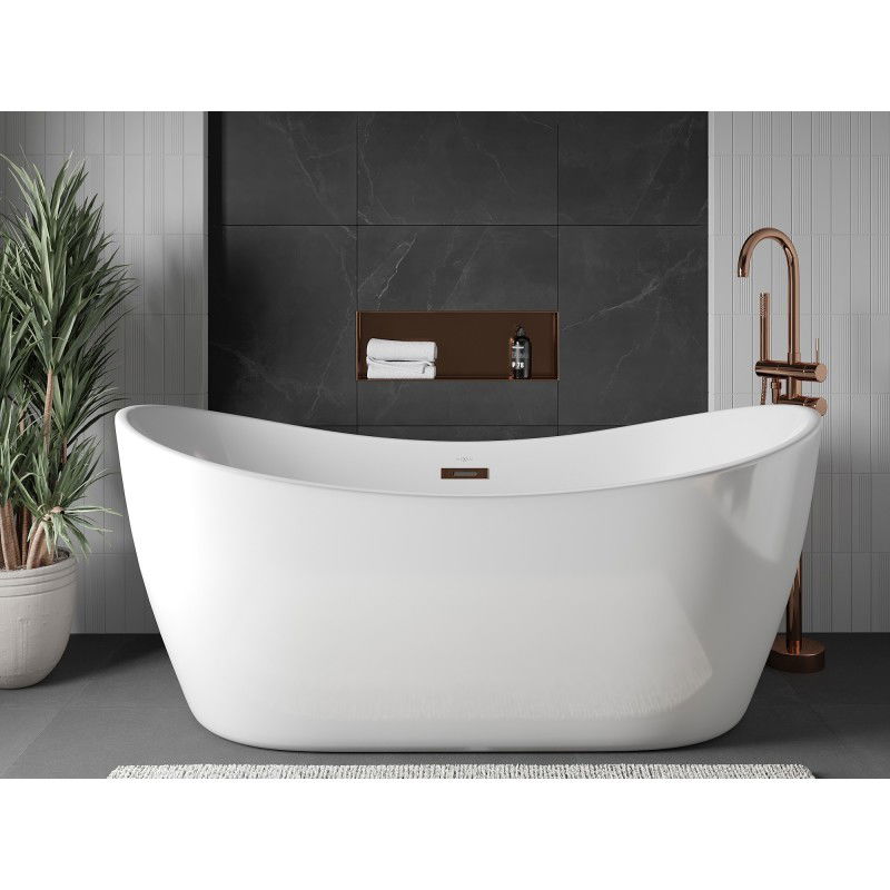 Mexen X-Wall-NR Nischenregal ohne Flansch 60 x 20 cm, gebürstetes Kupfer - 19C1602010