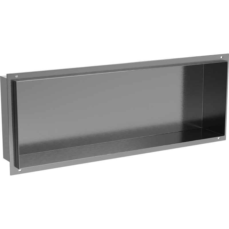 Mexen X-Wall-NR Nischenregal ohne Rand 60 x 20 cm, gebürstetes Gun Grey - 19E1602010