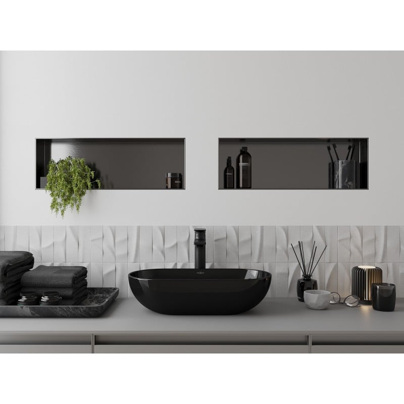 Mexen X-Wall-NR iegultais plaukts bez malas 60 x 20 cm, gun gray matēts - 19E1602010