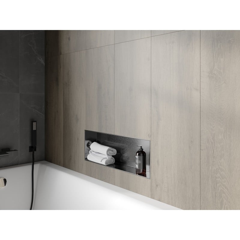 Mexen X-Wall-NR iegultais plaukts bez malas 60 x 20 cm, gun gray matēts - 19E1602010