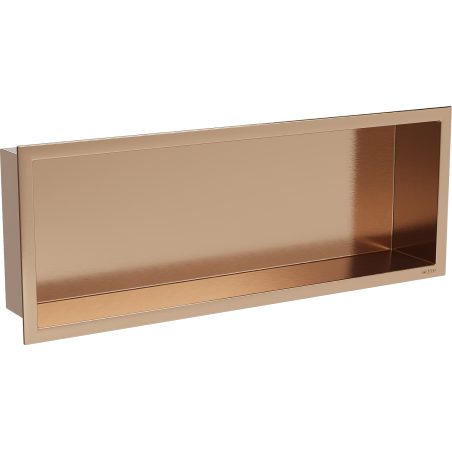 Mexen X-Wall-R Einbauwandregal mit Rahmen 60 x 20 cm, gebürstetes Kupfer - 19C0602010