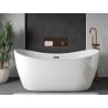 Mexen X-Wall-R nischhylla med krage 60 x 20 cm, borstad koppar - 19C0602010