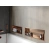 Mexen X-Wall-R nischhylla med krage 60 x 20 cm, borstad koppar - 19C0602010