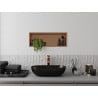 Mexen X-Wall-R nischhylla med krage 60 x 20 cm, borstad koppar - 19C0602010