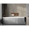 Mexen X-Wall-R nischhylla med krage 60 x 20 cm, borstad koppar - 19C0602010