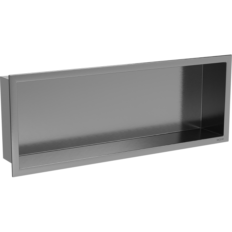 Mexen X-Wall-R In-Wall Shelf with Flange 60 x 20 cm, Brushed Gun Grey - 19E0602010