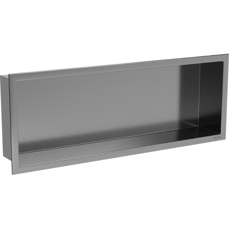 Mexen X-Wall-R étagère encastrée avec collerette 60 x 20 cm, gun grey brossé - 19E0602010