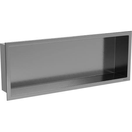 Mexen X-Wall-R prateleira embutida com flange 60 x 20 cm, cinza escovado - 19E0602010