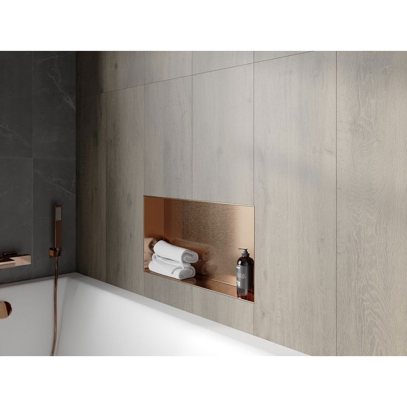 Mexen X-Wall-NR Nischeregal ouni Flansch 60 x 30 cm, gebierstete Koffer - 19C1603010