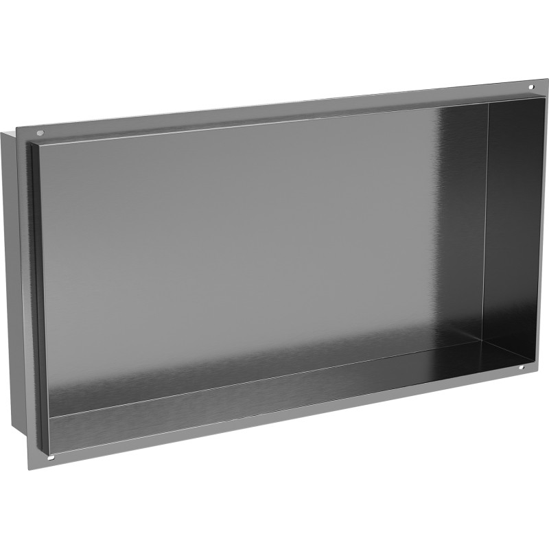 Mexen X-Wall-NR estante empotrado sin reborde 60 x 30 cm, gris oscuro cepillado - 19E1603010