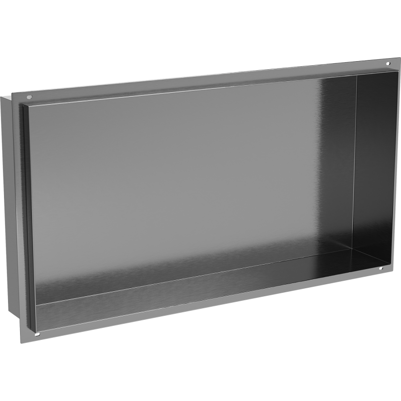 Mexen X-Wall-NR półka wnękowa bez kołnierza 60 x 30 cm, gun gray szczotkowany - 19E1603010