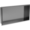 Mexen X-Wall-NR półka wnękowa bez kołnierza 60 x 30 cm, gun gray szczotkowany - 19E1603010
