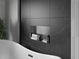 Mexen X-Wall-NR Wandeinbaufach ohne Flansch 60 x 30 cm, gebürstet in Gun Grey - 19E1603010