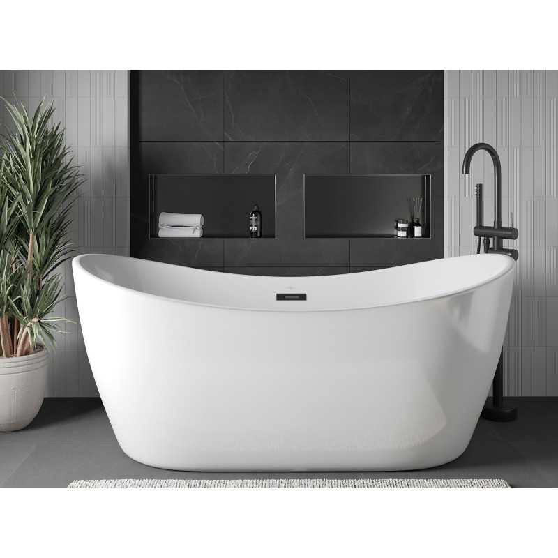Mexen X-Wall-NR estante empotrado sin reborde 60 x 30 cm, gris oscuro cepillado - 19E1603010