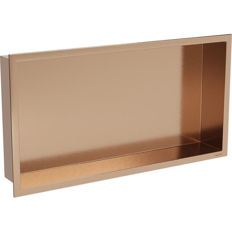 Mexen X-Wall-R nisplank met flens 60 x 30 cm, geborsteld koper - 19C0603010