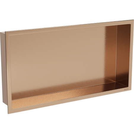 Mexen X-Wall-R nisplank met flens 60 x 30 cm, geborsteld koper - 19C0603010
