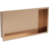 Mexen X-Wall-R nisplank met flens 60 x 30 cm, geborsteld koper - 19C0603010