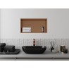 Mexen X-Wall-R półka wnękowa z kołnierzem 60 x 30 cm, miedź szczotkowana - 19C0603010