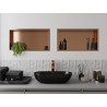 Mexen X-Wall-R nisplank met flens 60 x 30 cm, geborsteld koper - 19C0603010
