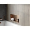 Mexen X-Wall-R półka wnękowa z kołnierzem 60 x 30 cm, miedź szczotkowana - 19C0603010