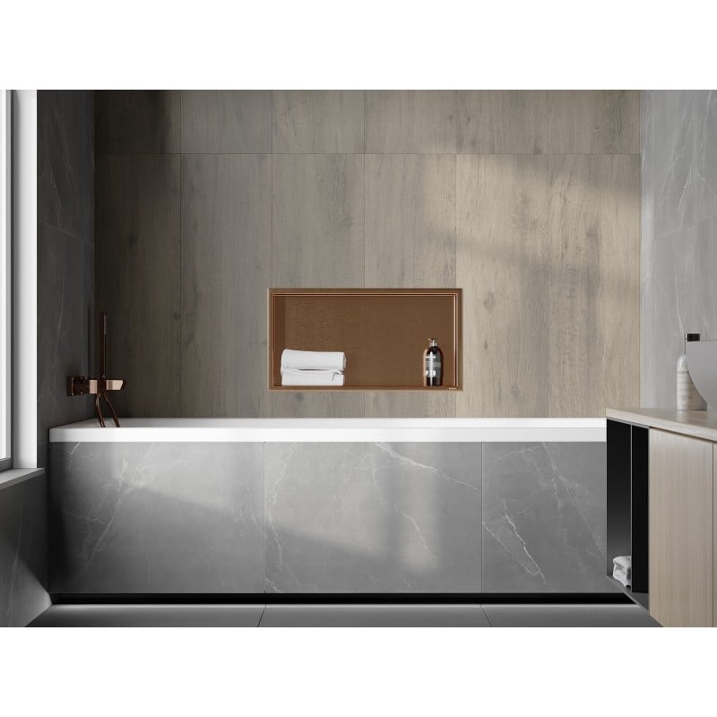 Mexen X-Wall-R nišas plaukts ar atloku 60 x 30 cm, matēts varš - 19C0603010