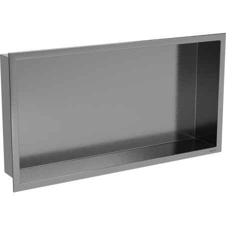 Mexen X-Wall-R étagère encastrée avec collerette 60 x 30 cm, gris canon brossé - 19E0603010