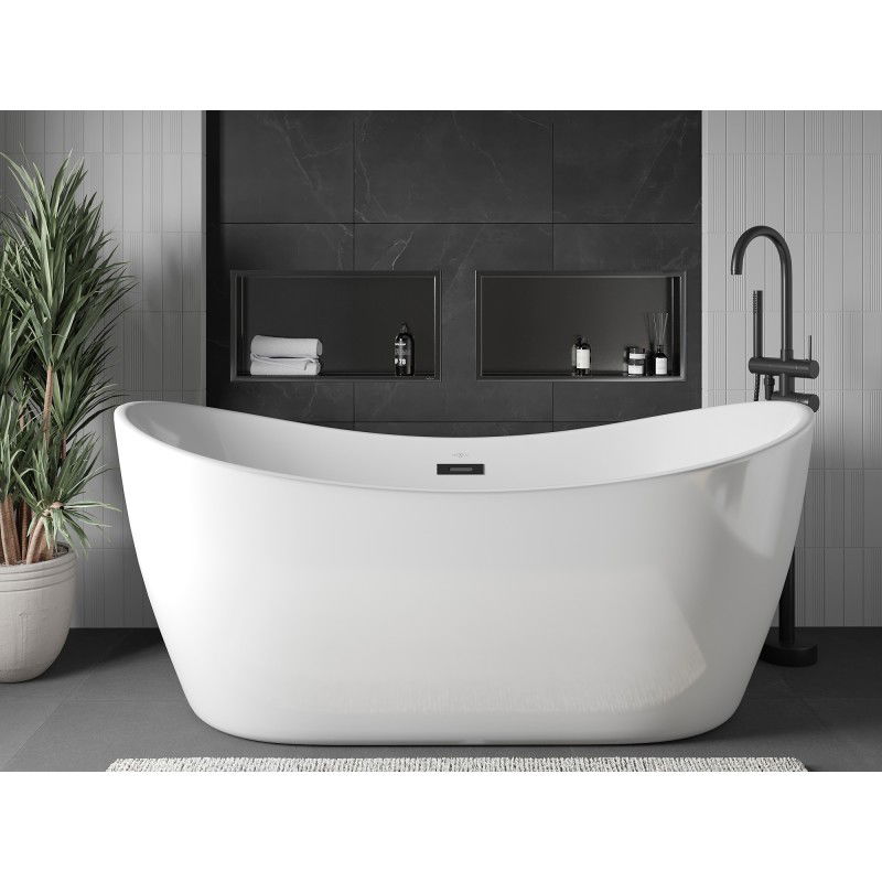 Mexen X-Wall-R étagère encastrée avec collerette 60 x 30 cm, gris canon brossé - 19E0603010