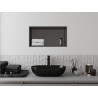 Mexen X-Wall-R Nischenregal mit Flansch 60 x 30 cm, gebürstet Gun Gray - 19E0603010