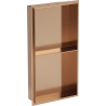 Mexen X-Wall-NR recessed shelf without flange with shelf 60 x 30 cm, brushed copper - 19C1603010S